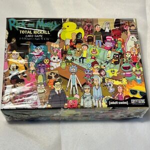 Rick and Morty Total Rickall Card Game Cryptozoic Adult Swim 114 Cards Ages 15 +